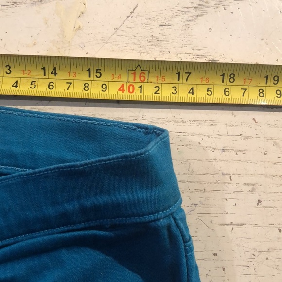 J Brand Azure size 32 jeans fits 12-14 (turquoise) stretch Moto skinny - Picture 6 of 16